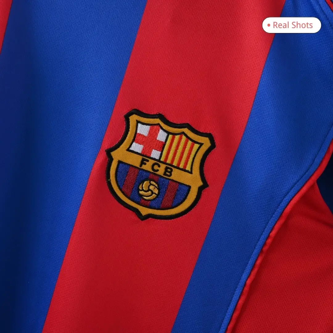 Retro Barcelona 2004/05 Home Soccer Jersey