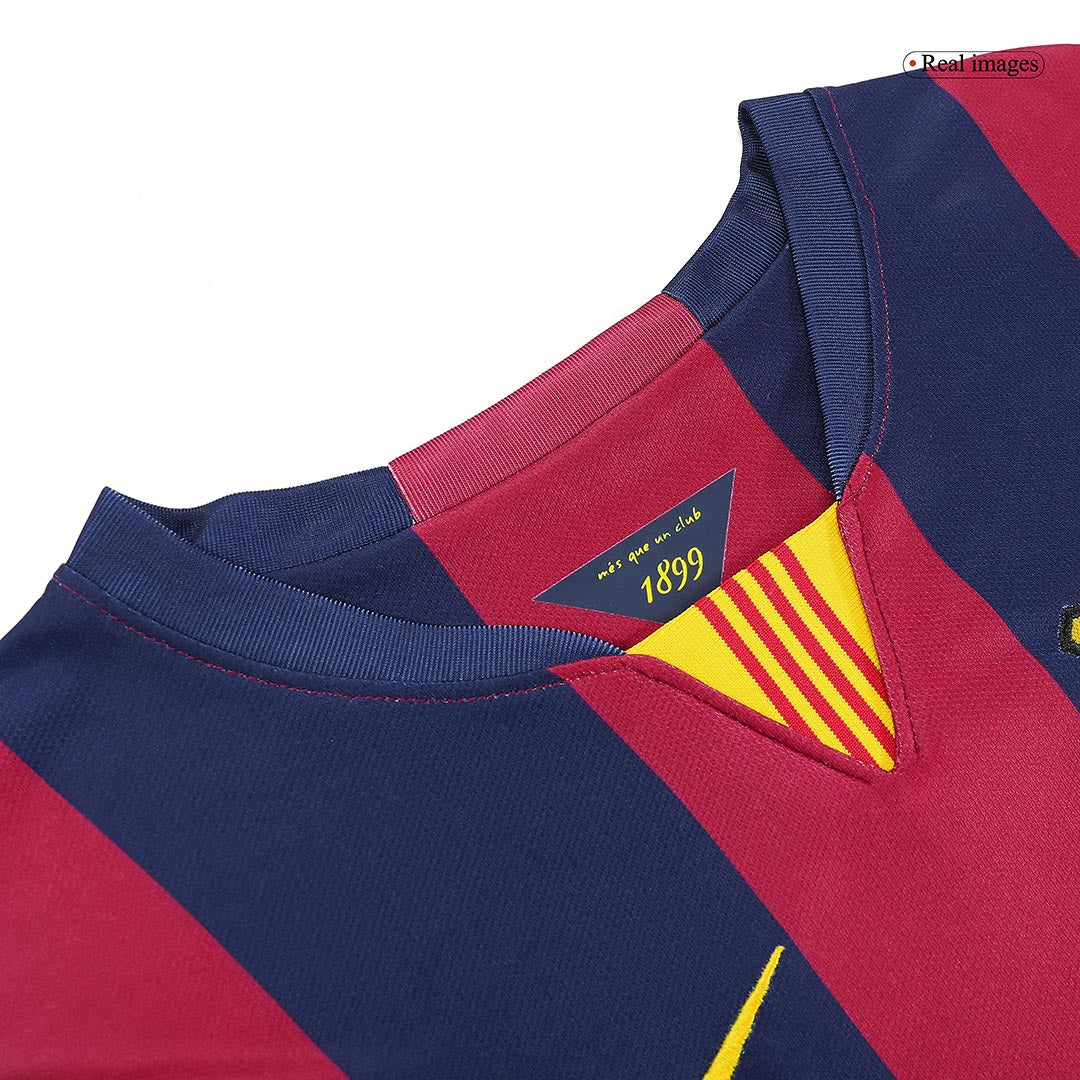 Barcelona SUÁREZ #9 2014/15 Retro Home Soccer Jersey
