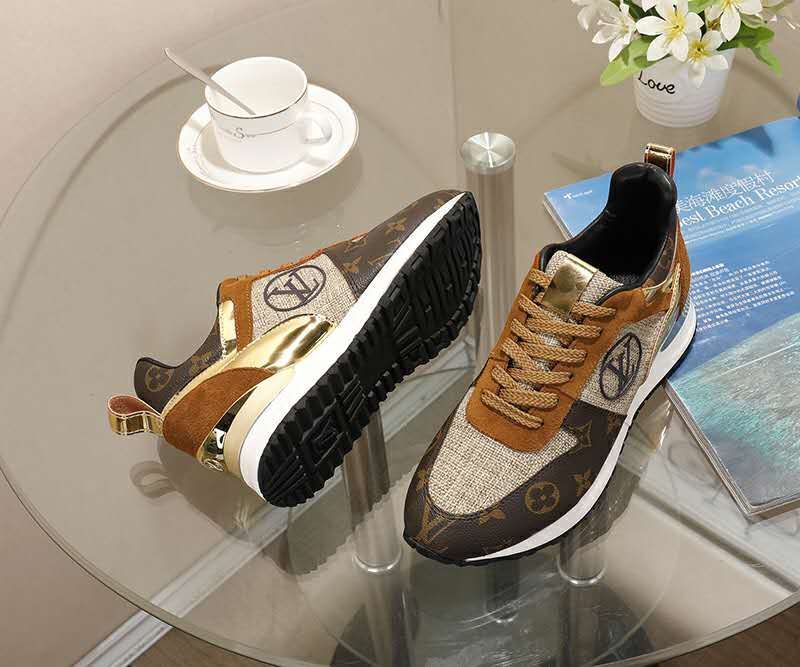 Louis Vuitton Lv Run Away Marathon Running Sneaker Brown