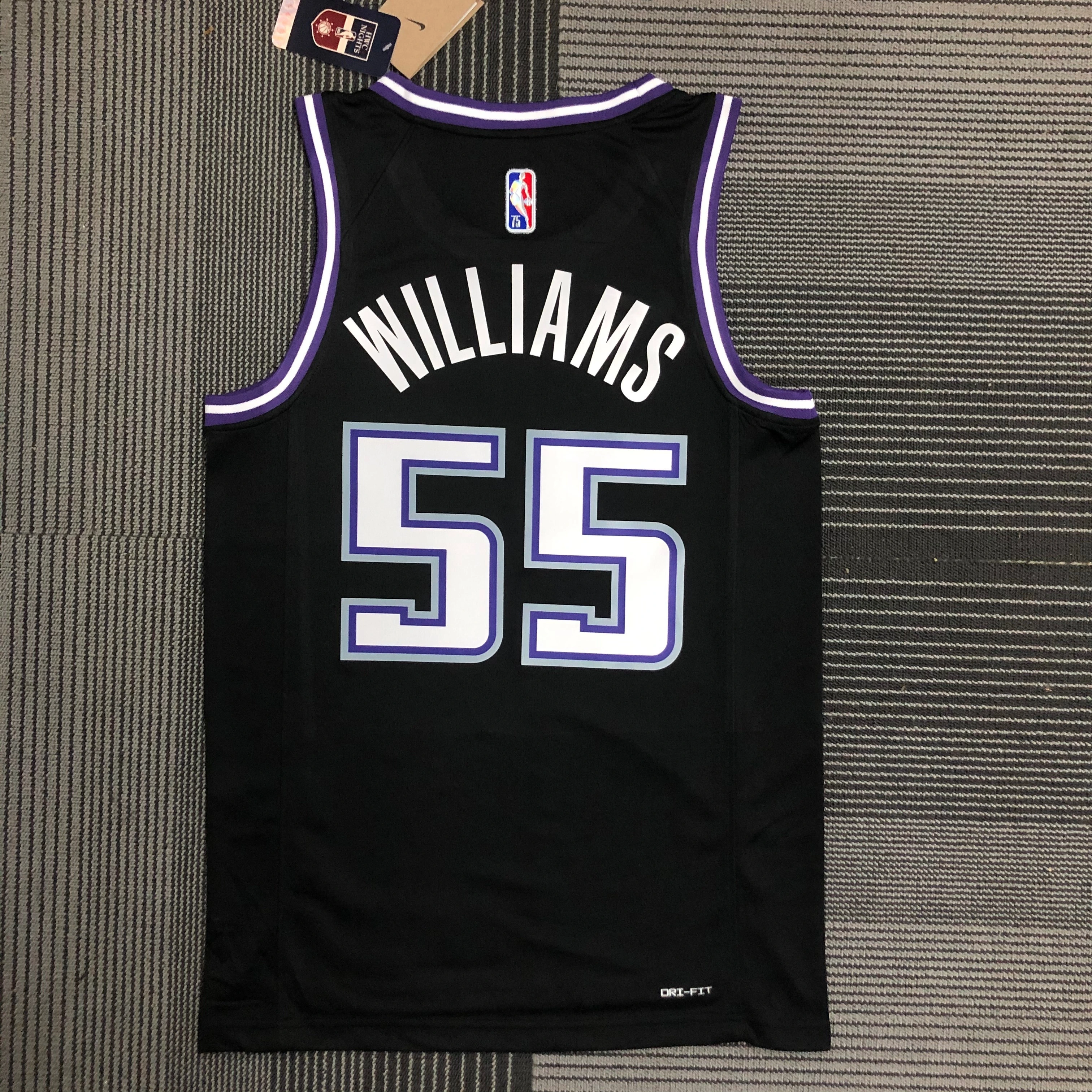 2022 NBA Sacramento Kings 55 Williams Basketball Jersey