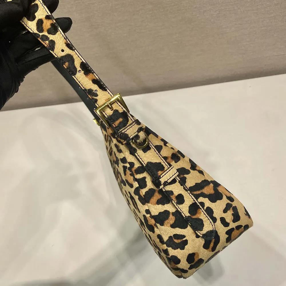 Prada Leopard Luxe Shoulder Bag 31cm