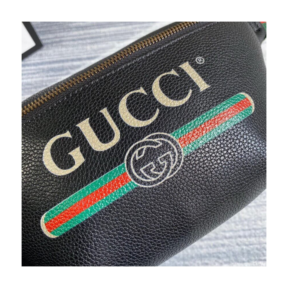 Gucci Print Small Belt Bag Waist Body Black