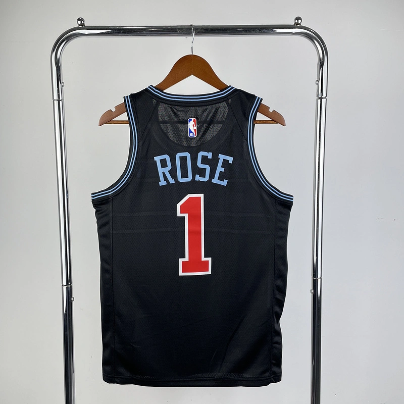 2019 NBA Chicago Bulls (1 ROSE) Basketball Jersey
