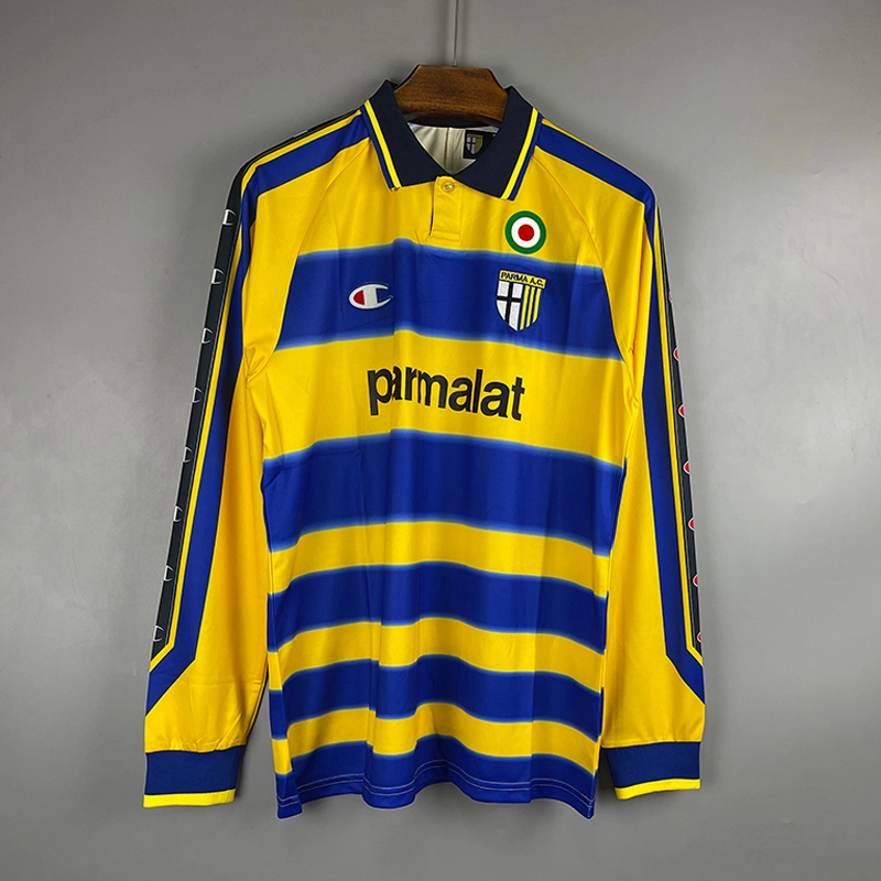 retro 1999-00 Parma Home long sleeved retro football jersey