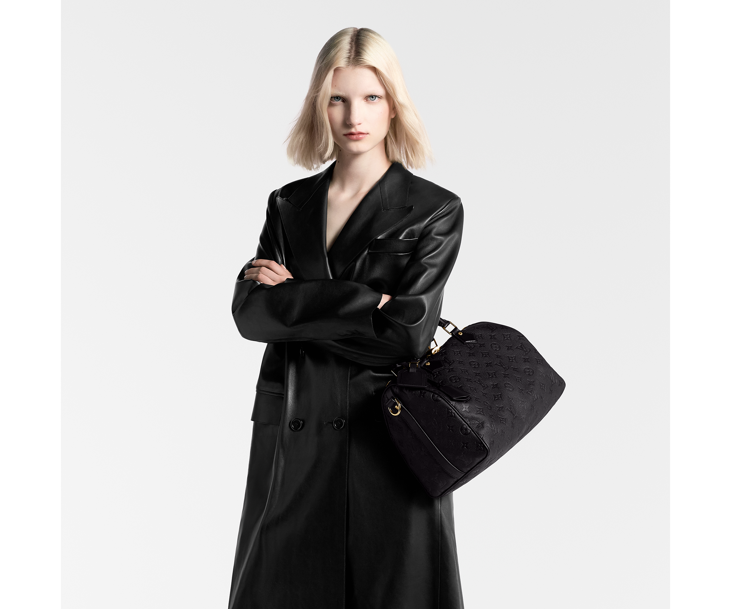Louis Vuitton Speedy Soft 30 Monogram Empreinte Black 30cm M47186