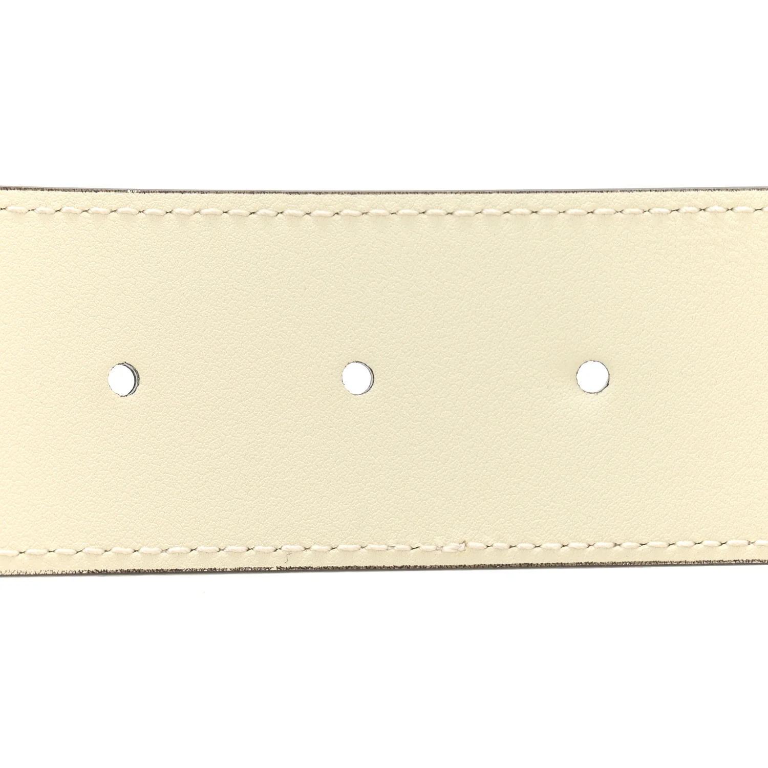 GG Supreme Monogram Matte Plutone Calfskin Double G 40mm Belt 95 38 Beige Ebony Mystic White