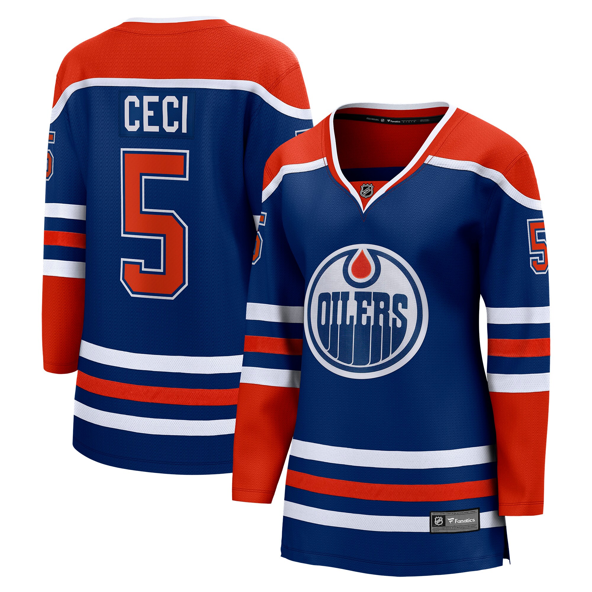 Cody Ceci Edmonton Oilers Fanatics Women’s Home Breakaway Player Jersey – Royal