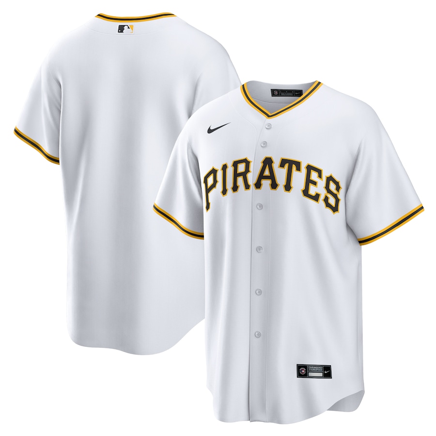 Pittsburgh Pirates Home Blank Jersey White