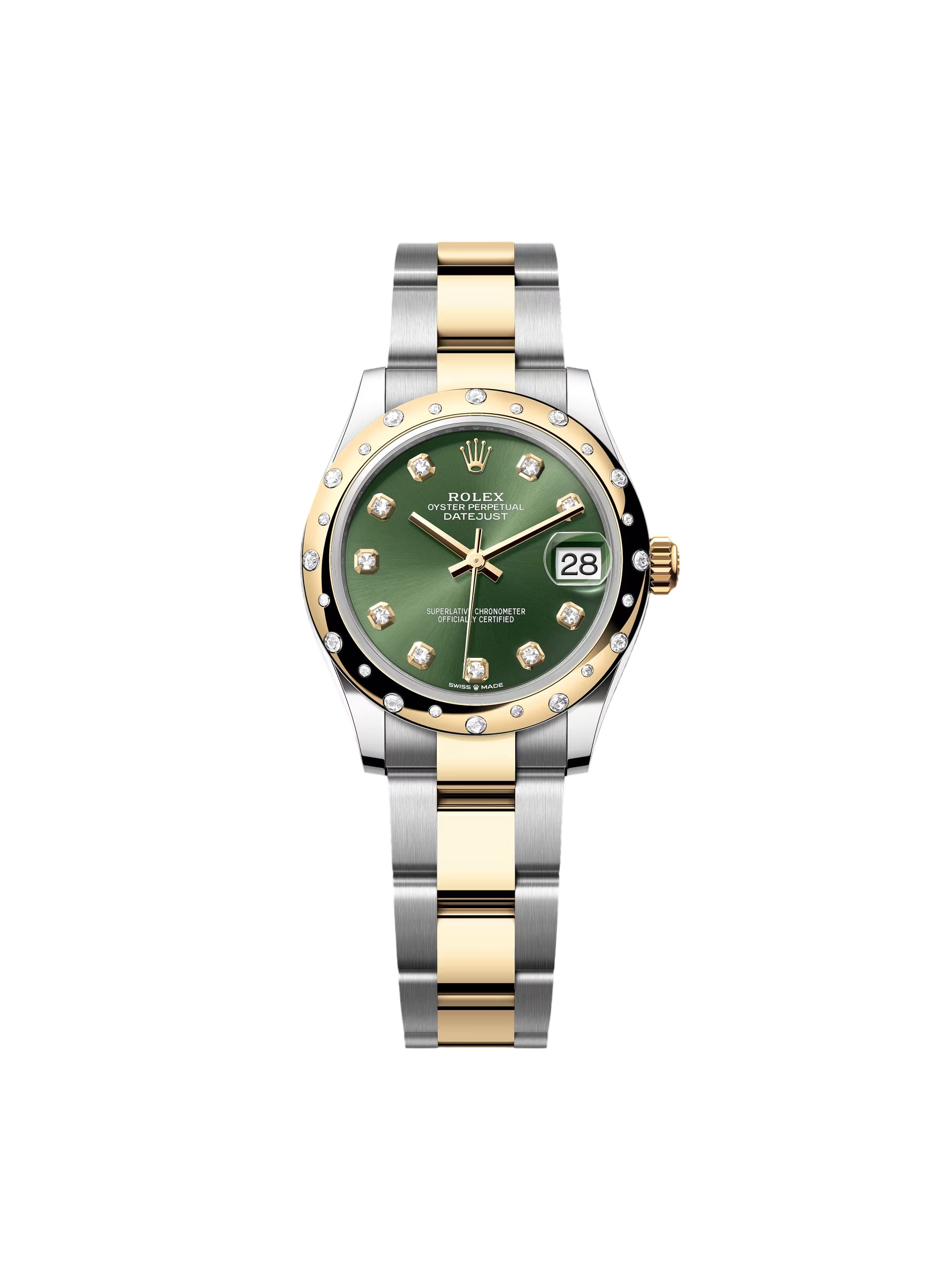 Rolex Datejust 31mm 278343RBR Olive Green Dial Yellow Rolesor Oyster Watch