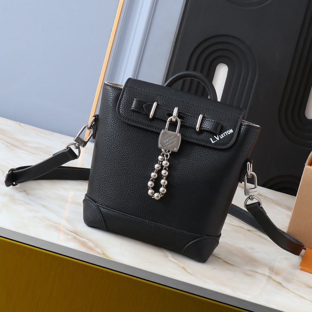 Louis Vuitton Steamer Bag 15 Black 16.5Cm M11637