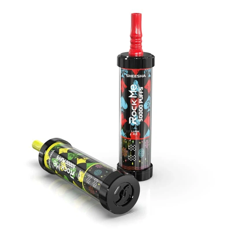【New Arrive】ROCK ME SHEESHA 50K Puffs Latest Original LCD Display Disposable Vape Pen