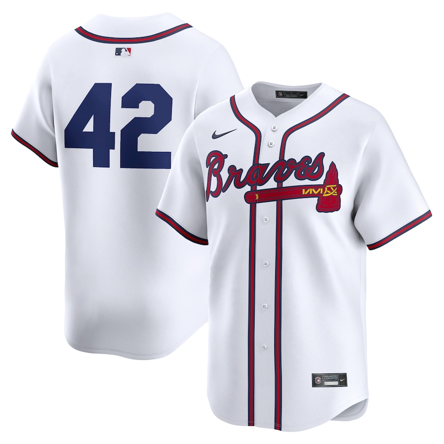 Atlanta Braves 2024 Jackie Robinson Day Home Limited Jersey  White