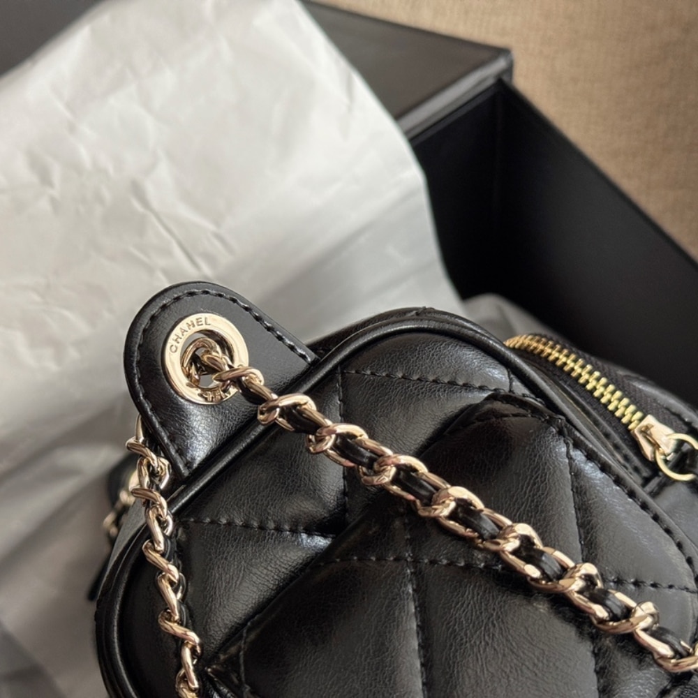 Chanel Small Camera Case Bag Black 23Cm/9.1in As5220 B18234 94305