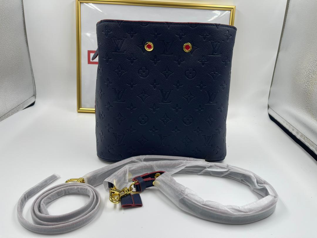 Louis Vuitton N Ono  Mm Bucket 26Cm Navy Blue