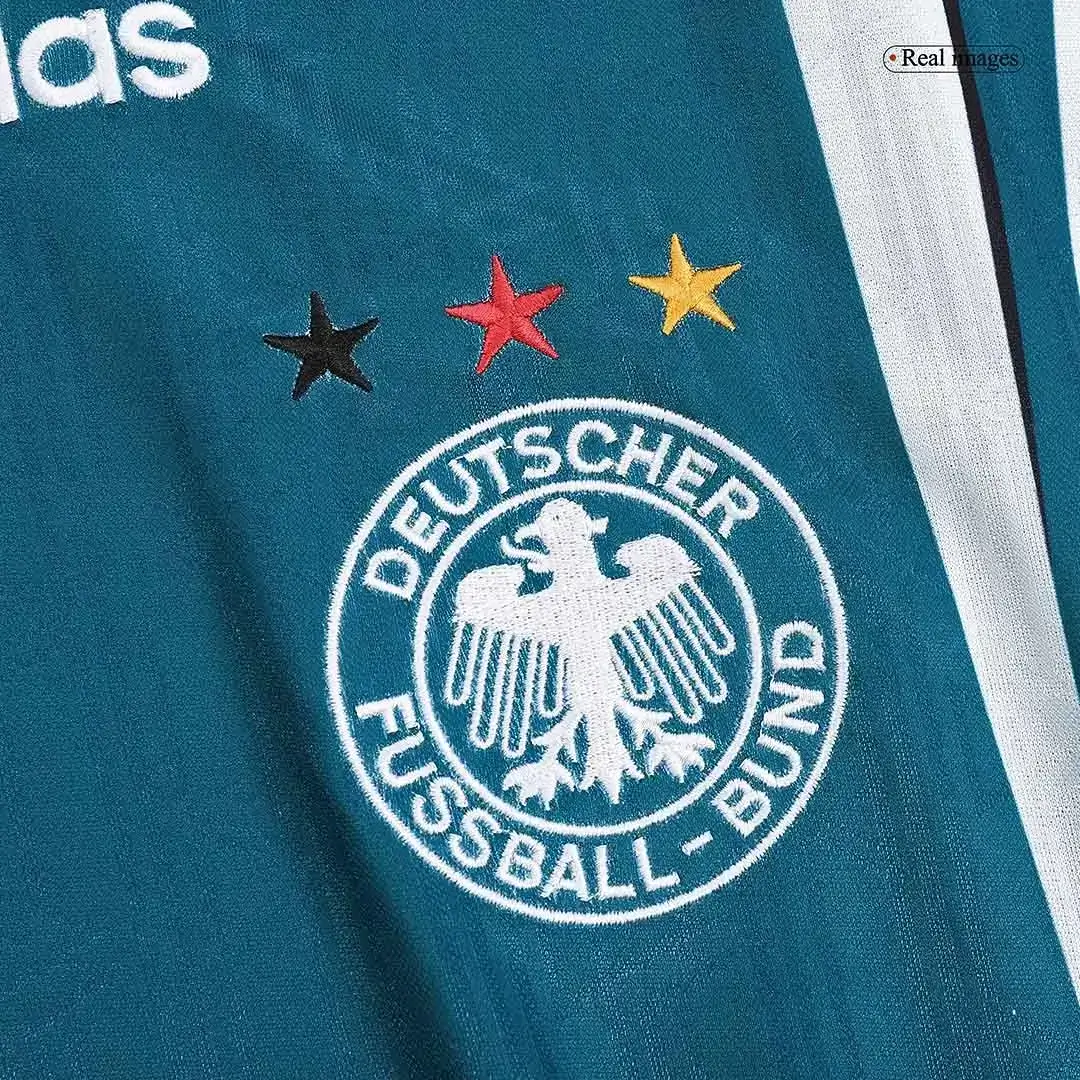 Retro Germany Away Football Jersey Euro Cup 1996