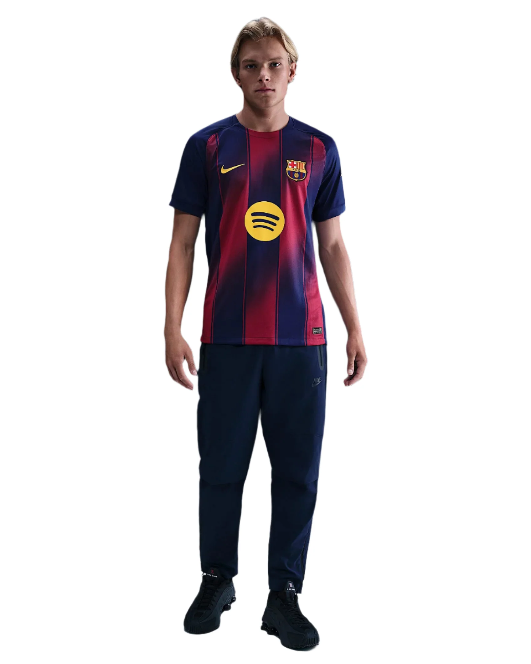 Nike Pedri FC Barcelona Home Jersey 25/26 w/ Champions League Patches (Deep Royal Blue/Midwest Gold)
