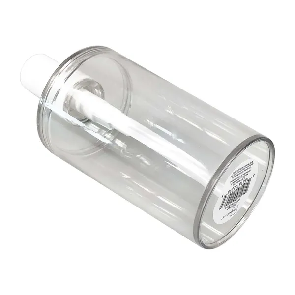 (3 pack) Clear Plastic Liquid Soap Pump Dispenser, 12oz Capacity