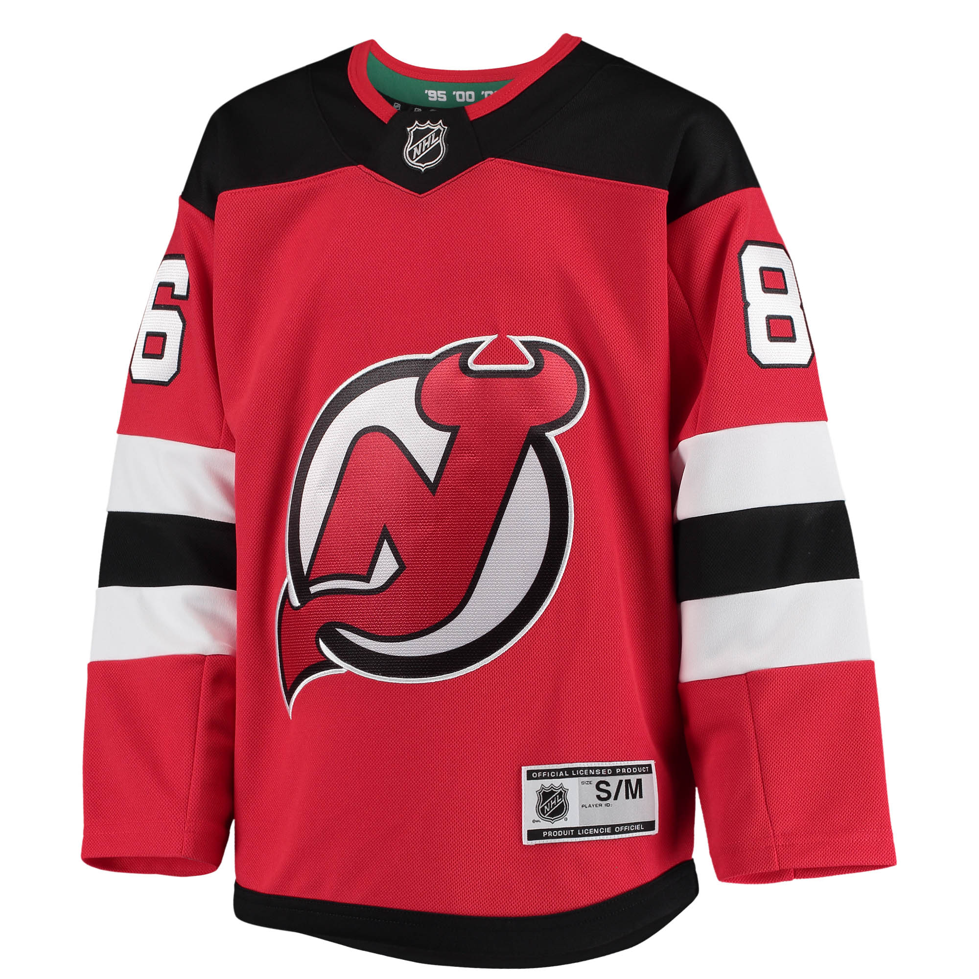 Jack Hughes New Jersey Devils Youth Home Premier Player Jersey – Red