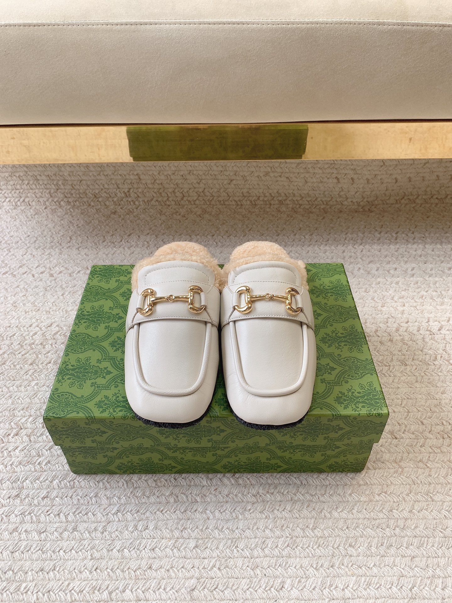 GUCCI Fuzzy Loafers