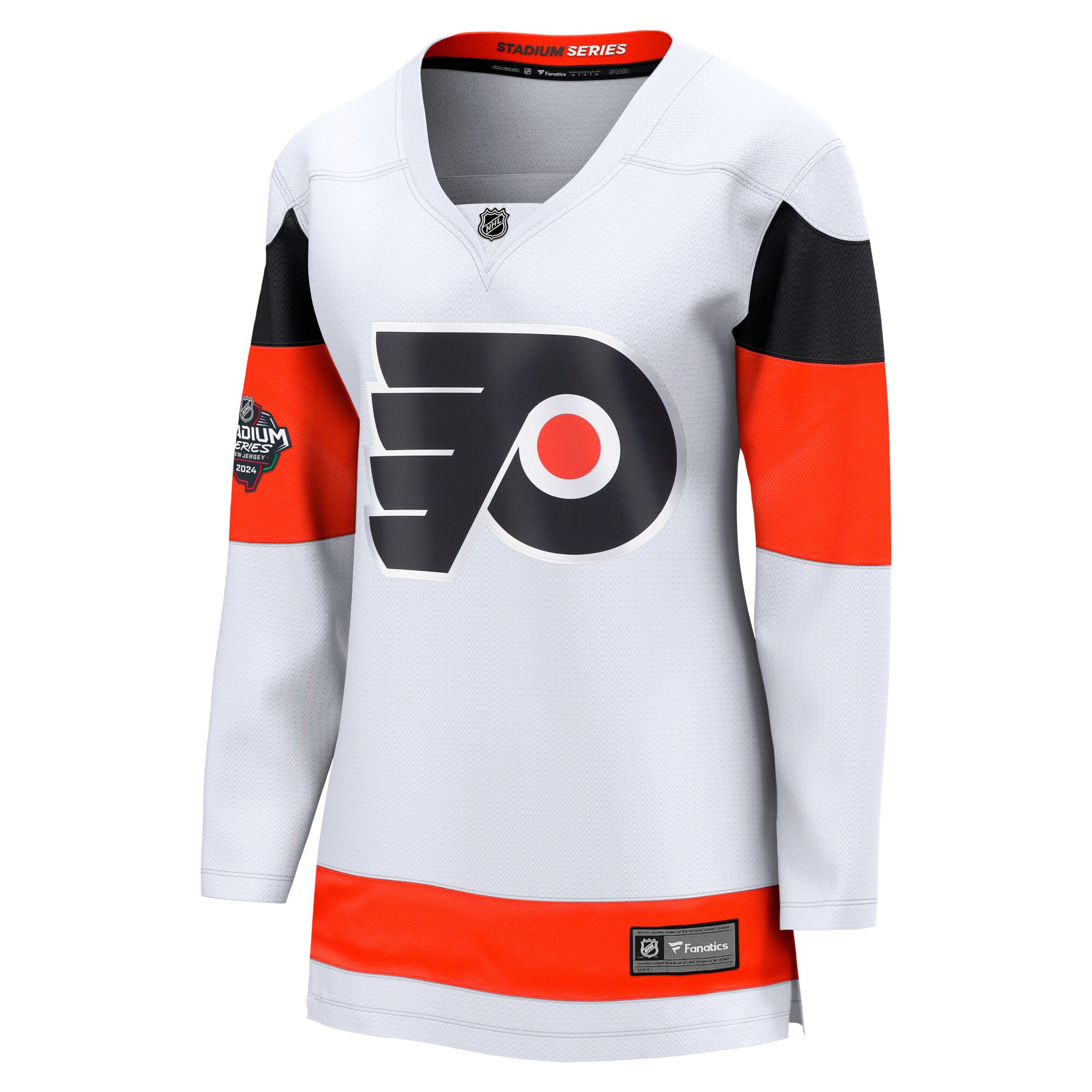 Philadelphia Flyers Fanatics Women’s 2024 NHL Stadium Series Breakaway JerseyÂ â€“ White