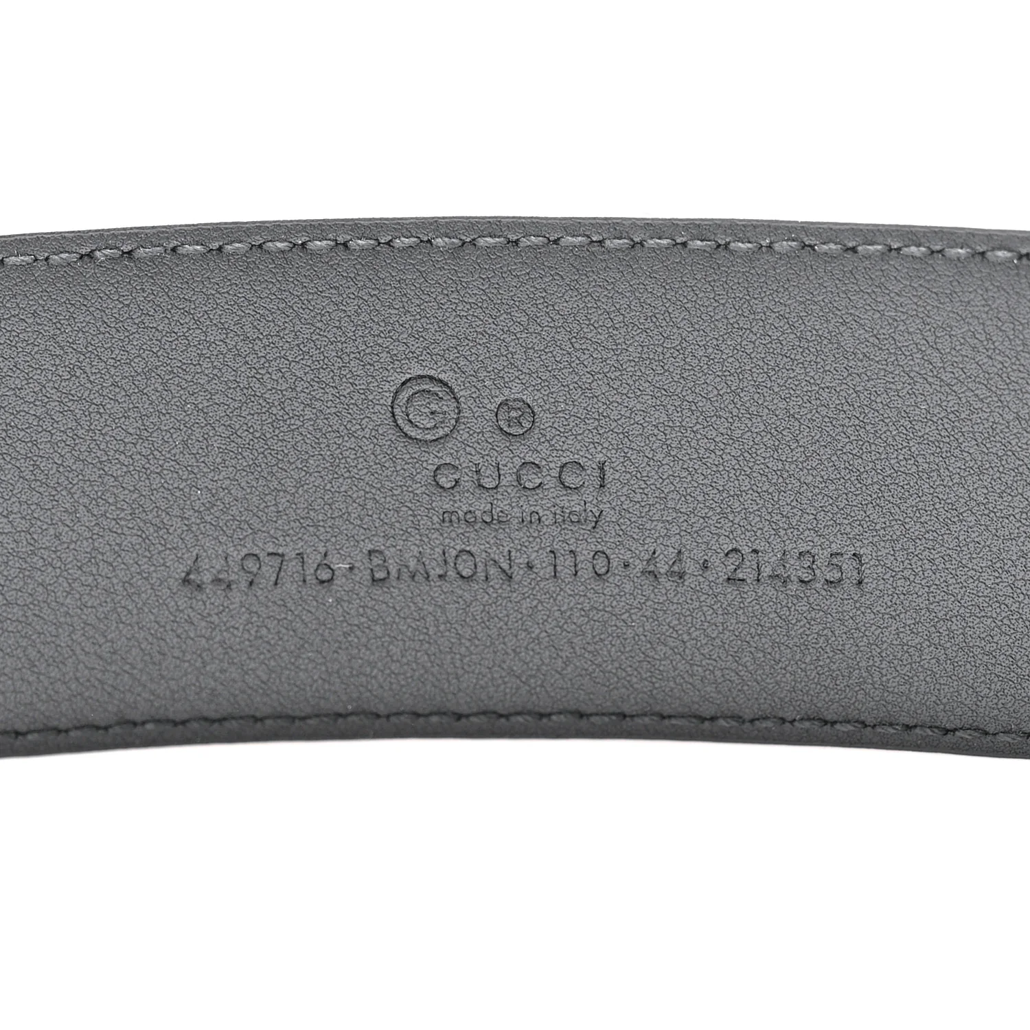 Soft Microguccissima 40mm Belt 110 44 Black
