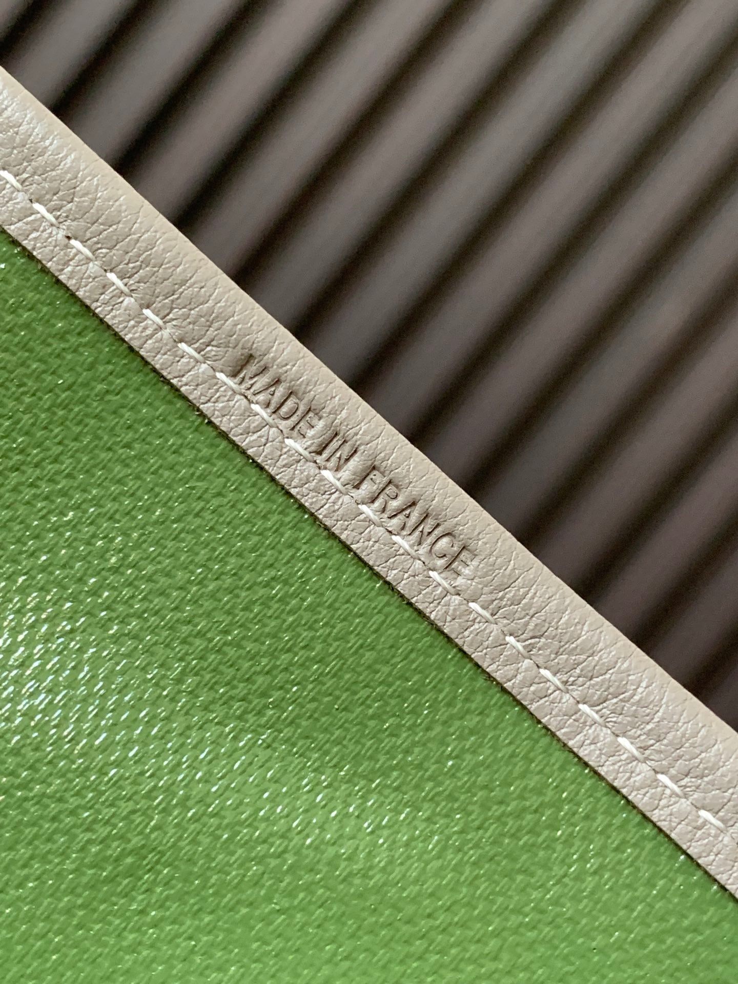 Goyard St Louis Pm 48Cm Greige And Green Tote Bag