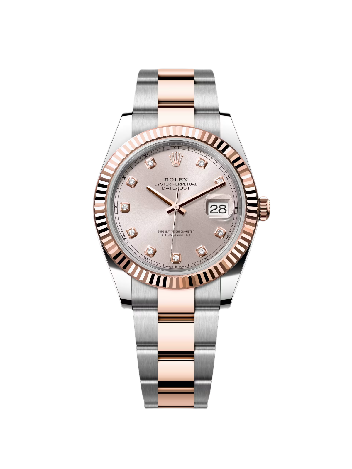 Rolex Datejust 41mm 126331 Sundust Diamond Jubilee Steel and Everose Gold Watch