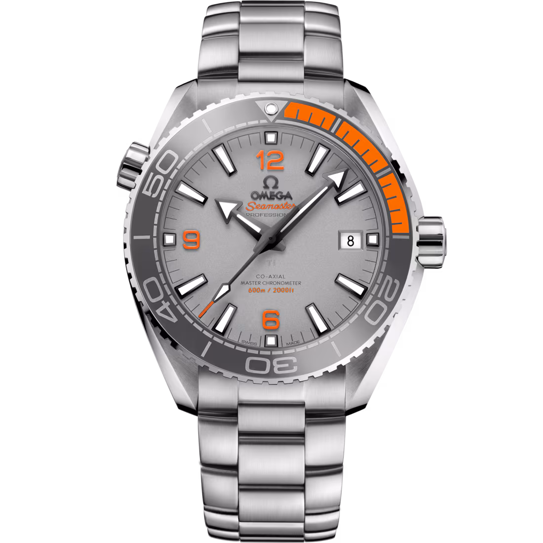 Omega Seamaster Planet Ocean 600M 43.5mm Grey Dial Titanium Bracelet 215.90.44.21.99.001