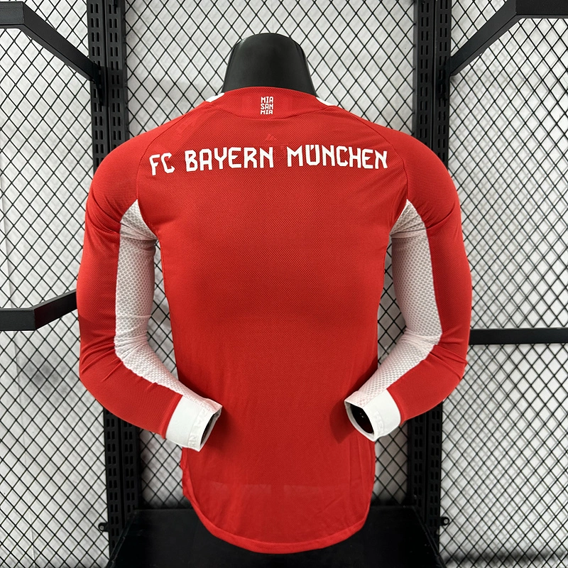 player 2025-26 Bayern Munchen Home Long sleeve football jersey