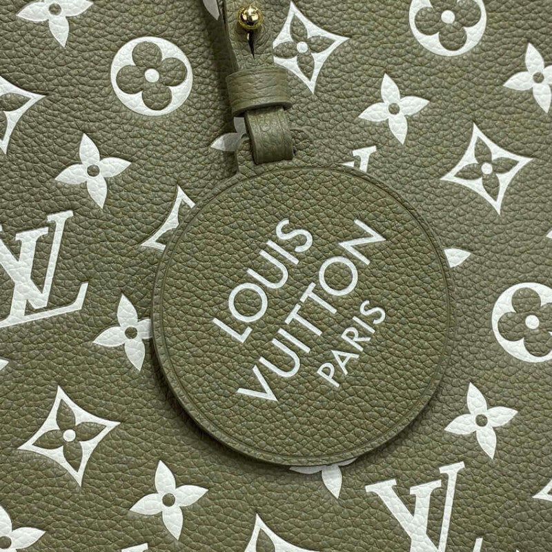 Louis Vuitton Onthego MM Tote Monogram Empreinte ‘Kaki Beige’ 35cm
