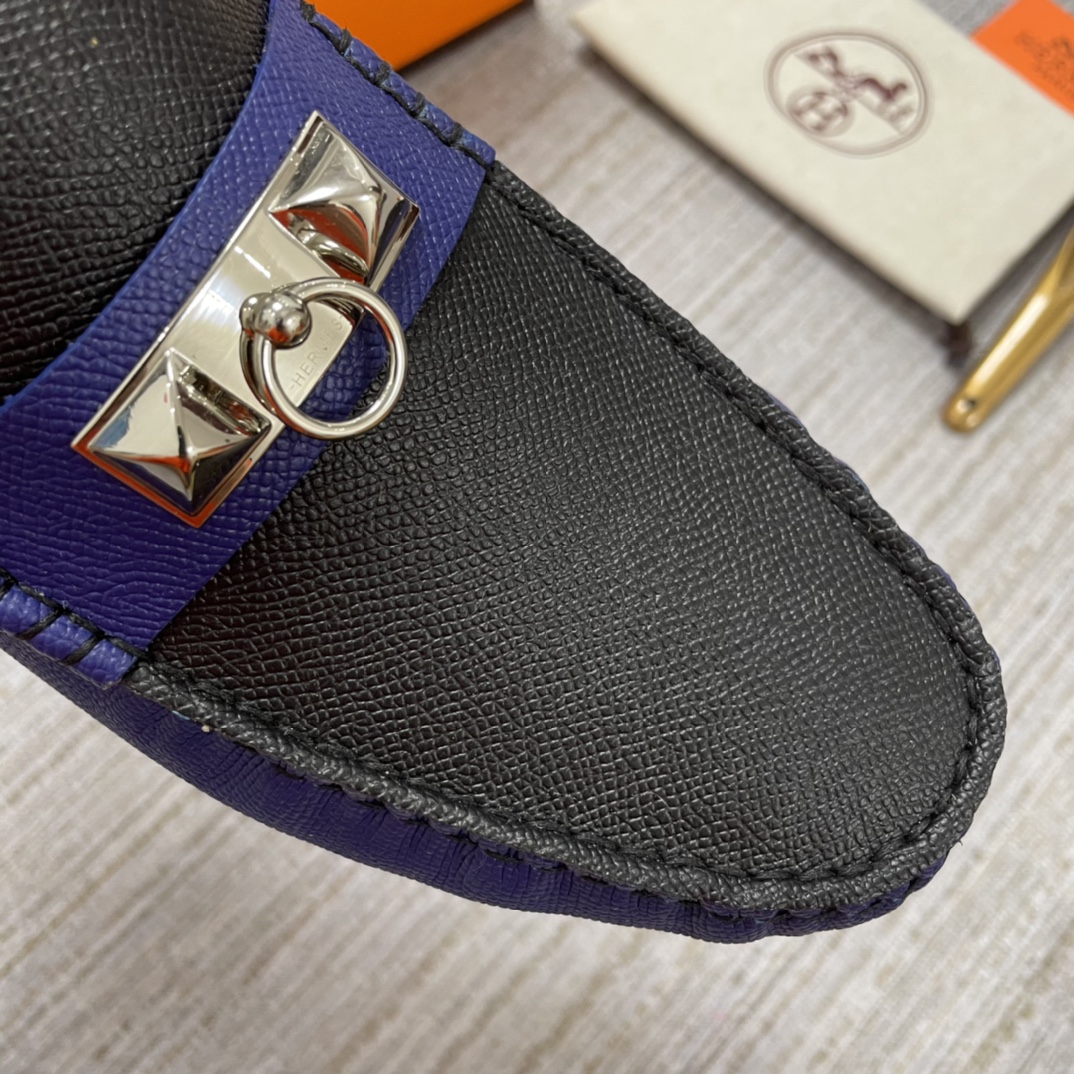 HERMES IRVING LOAFER BLUE/BLACK