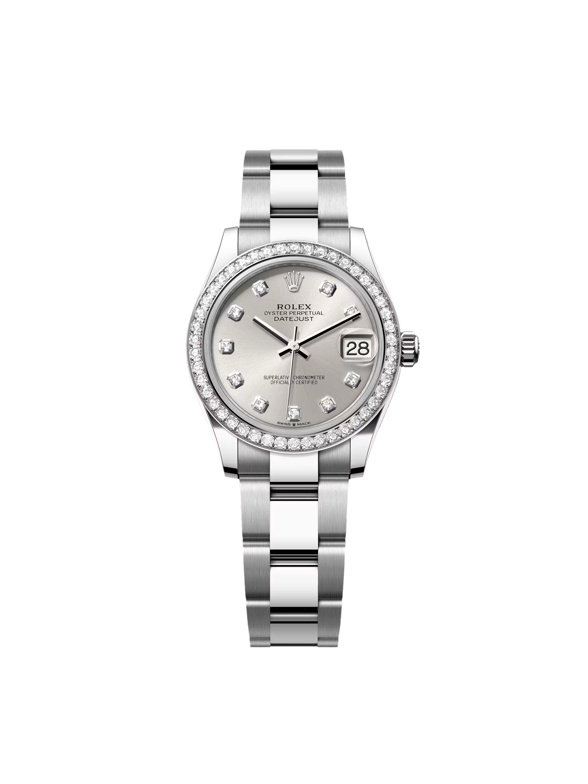 Rolex Datejust m278384RBR-0033/0034 Silver 31mm Dial Oyster Watch