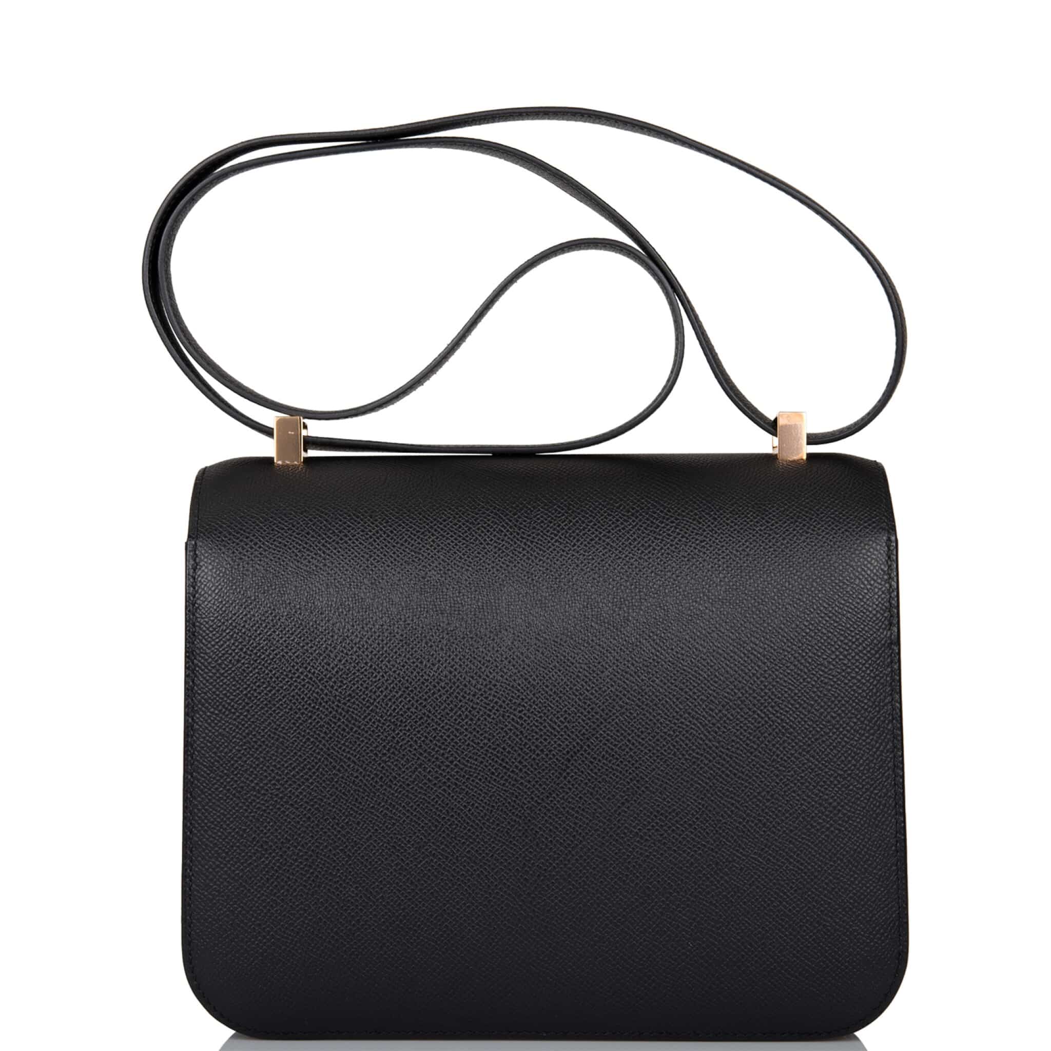 Hermes Constance 24 Togo Leather Gold Hardware Black 24Cm