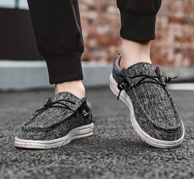 Casual lazy shoes Korean style cloth shoes for men