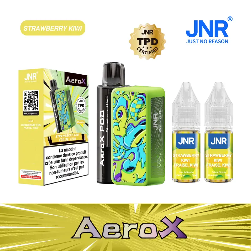 JNR AeroX 32000 Puffs - Kit Pod Remplissable et Rechargeable
