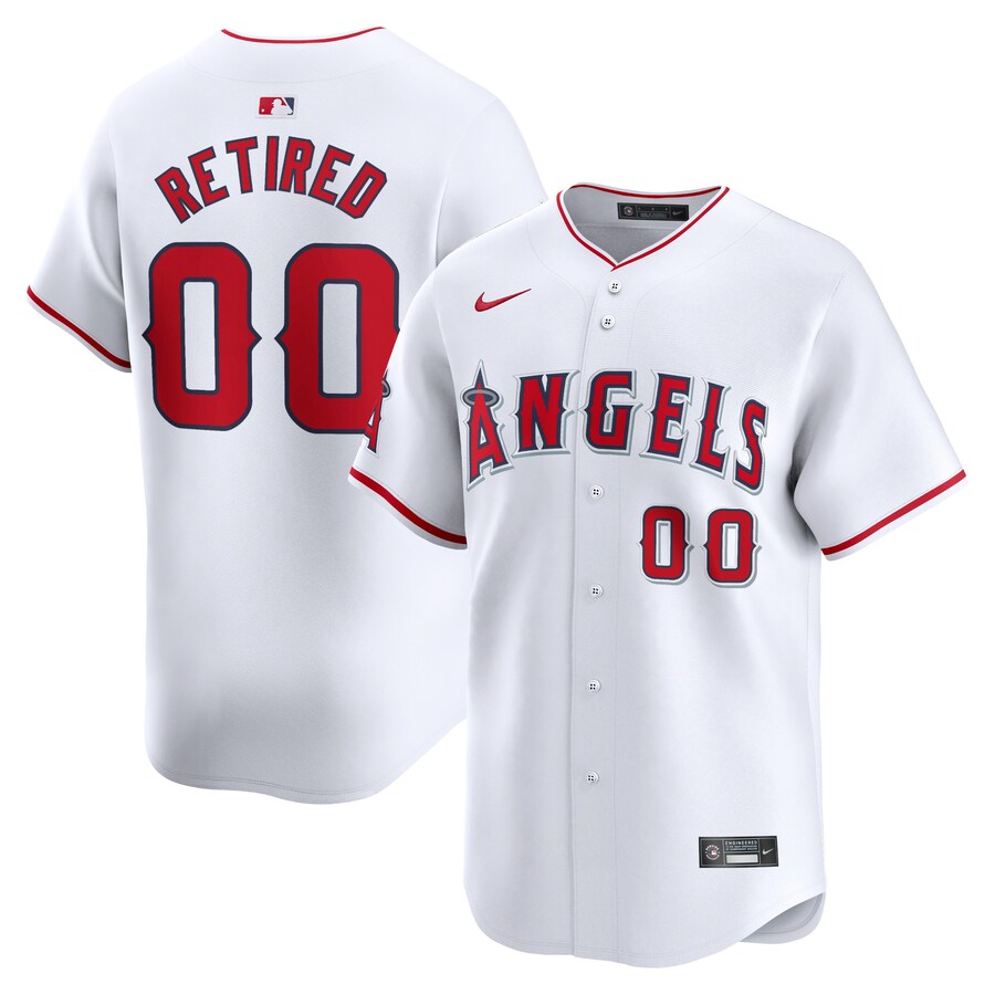 Los Angeles Angels Home Limited Pick-A-Player Retired Roster Jersey White