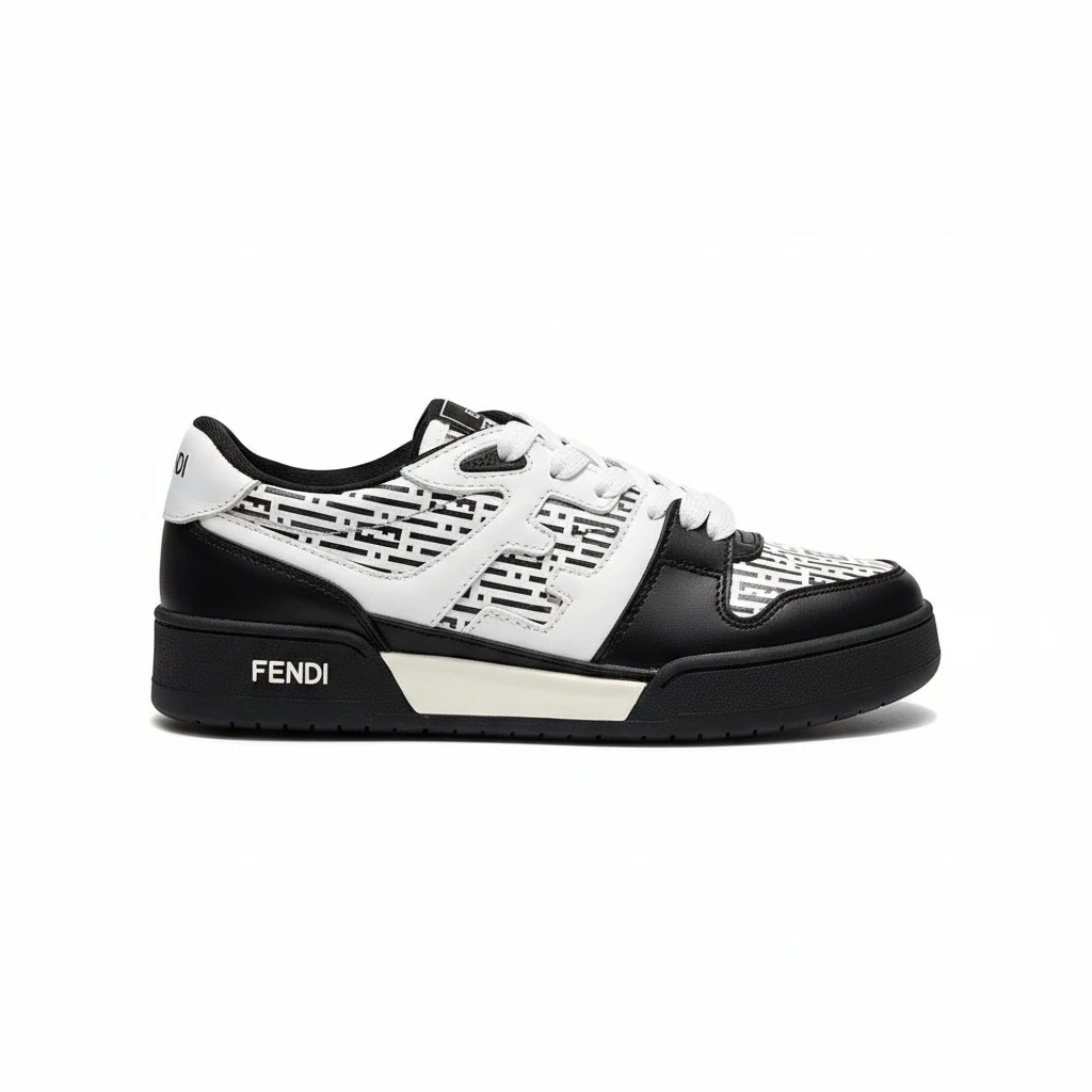 FENDI Match Canvas low-top  sneakers