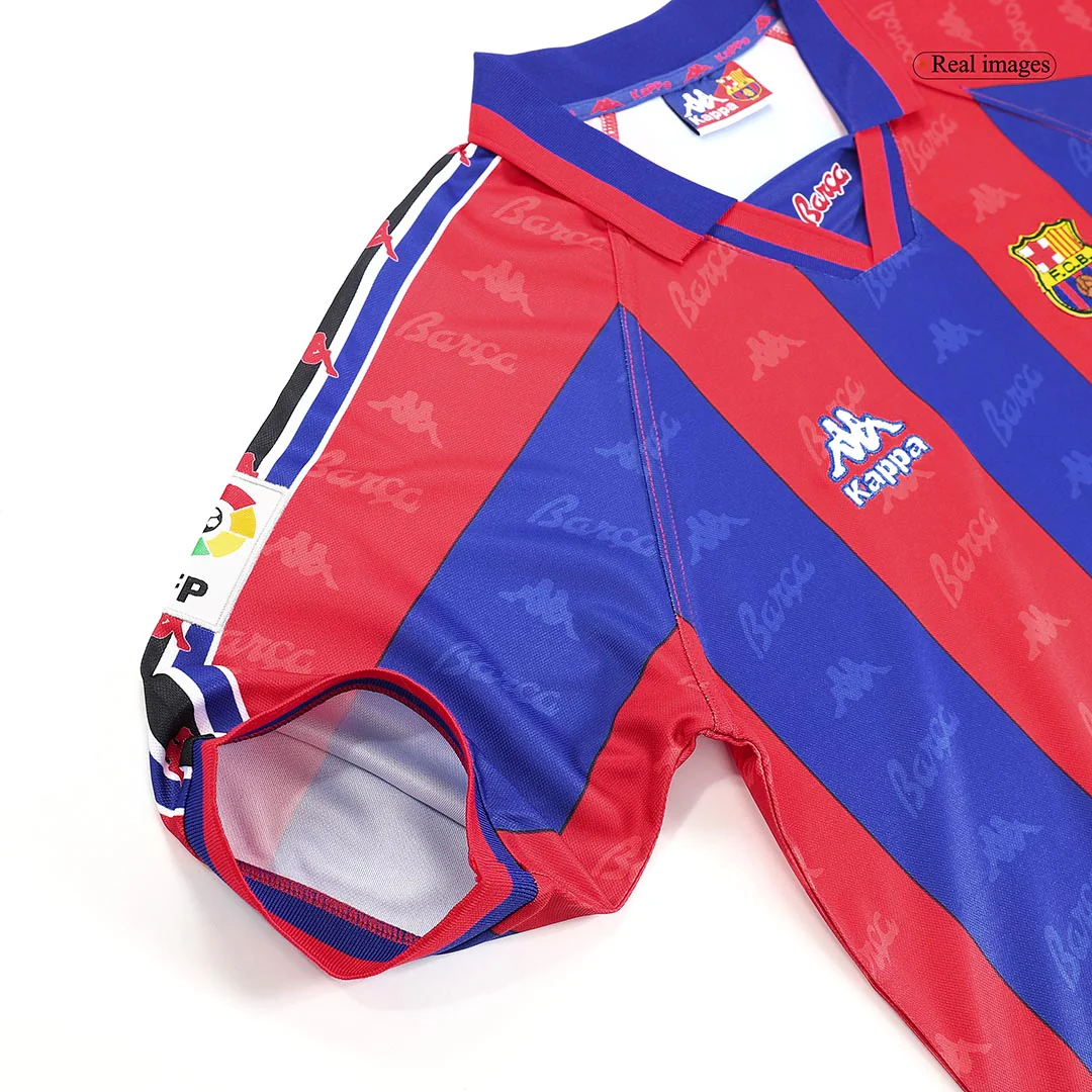 Guardiola #4 Barcelona 1996/97 Retro Home Soccer Jersey
