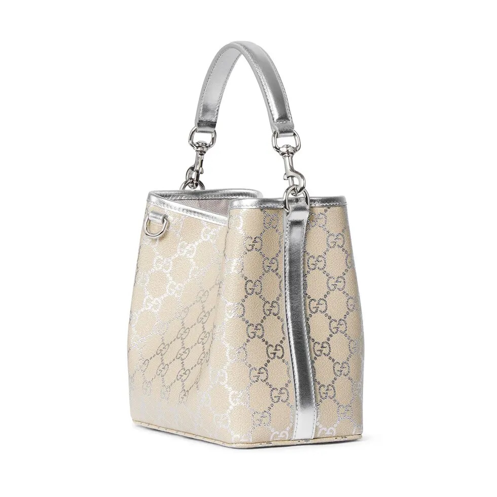 Gucci GG Emblem small bucket bag