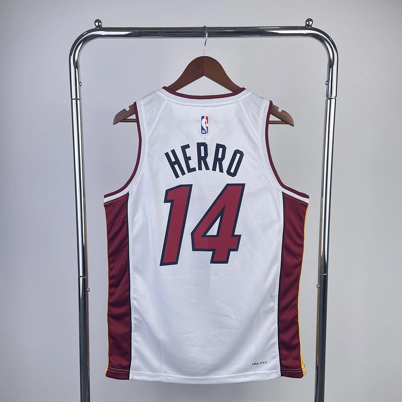 2023 NBA Miami Heat 14 HERRO Basketball Jersey