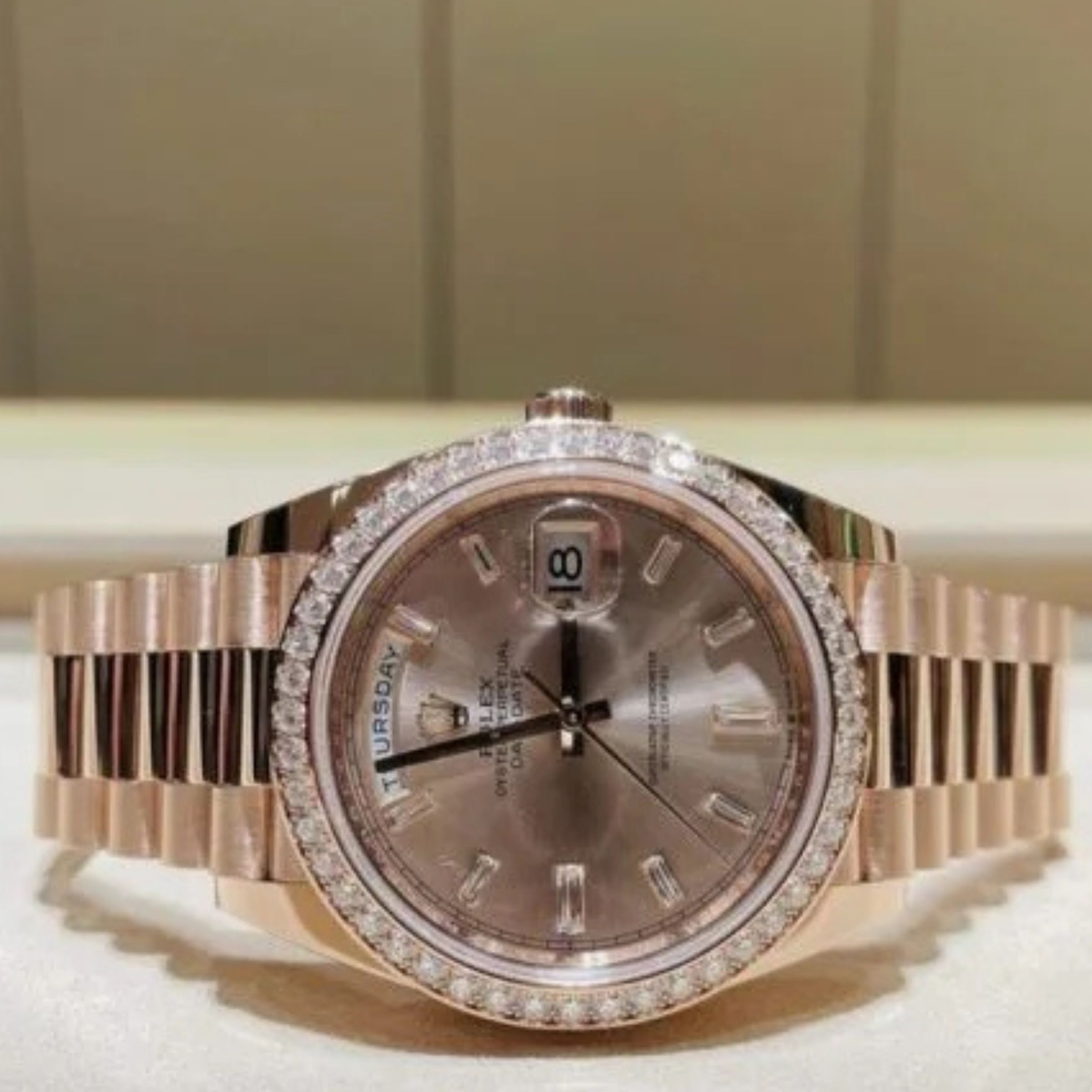 [Superclone] Rolex Day-Date 36mm Silver Dial President 128345RBR