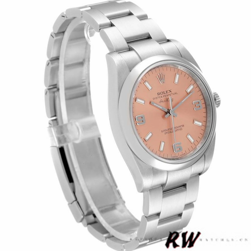 【Super Clone】Rolex Oyster Perpetual Air-King 114200 Salmon Dial 34mm Unisex Replica watch