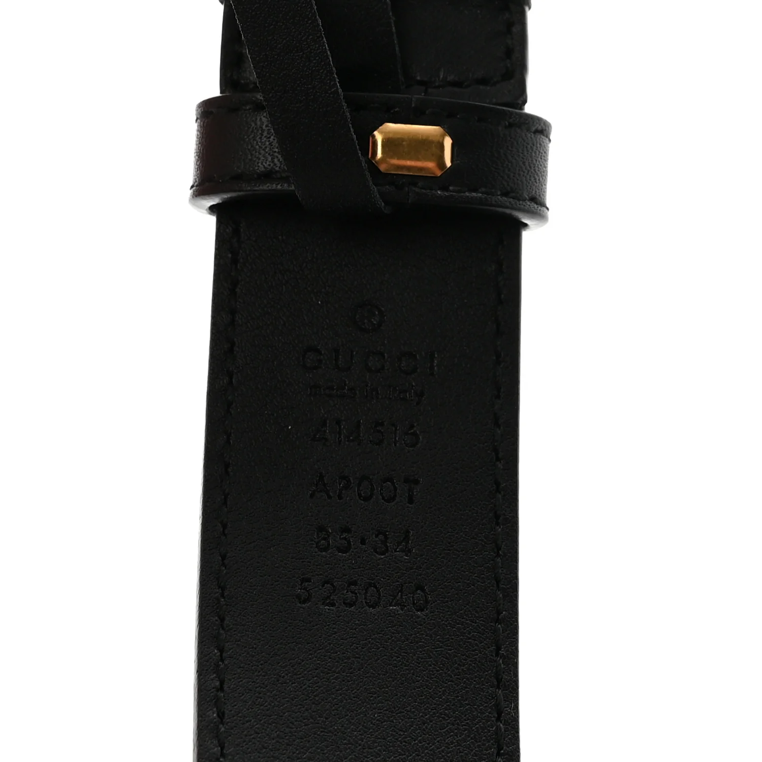 Calfskin Double G 30mm Belt 85 34 Black