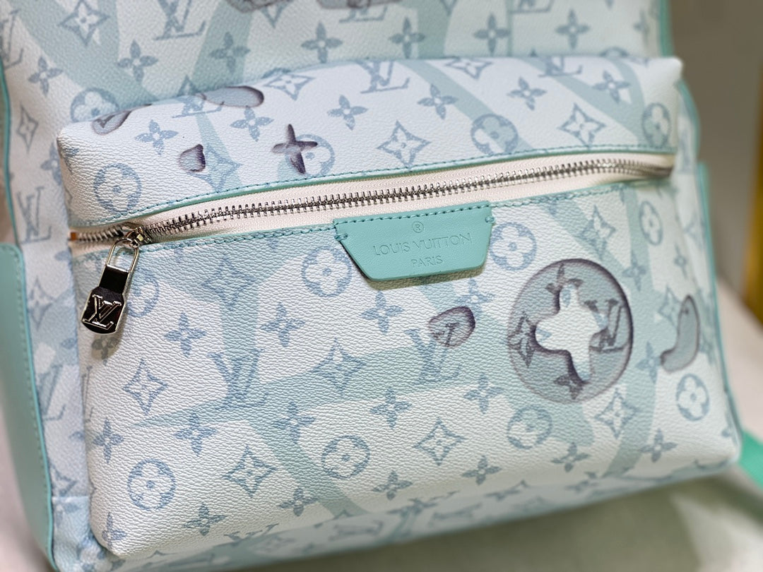 Louis Vuitton Discovery Backpack Crystal Blue 38Cm M22519