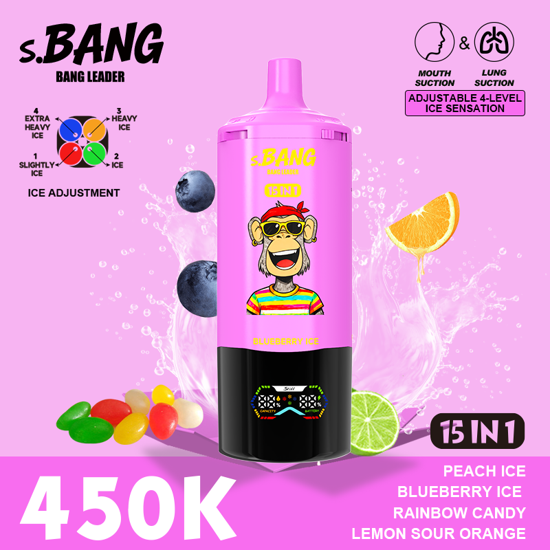 Bang 450K Puffs 15-in-1 Prefilled Vape | 15 Flavors,  Rechargeable