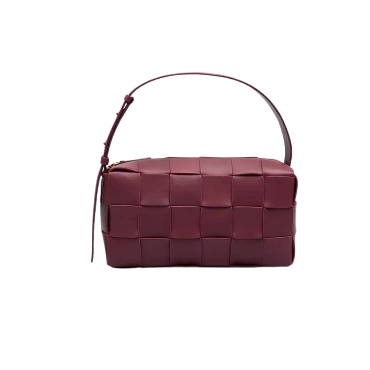 Bottega Veneta Brick Leather Bag Barolo 28Cm
