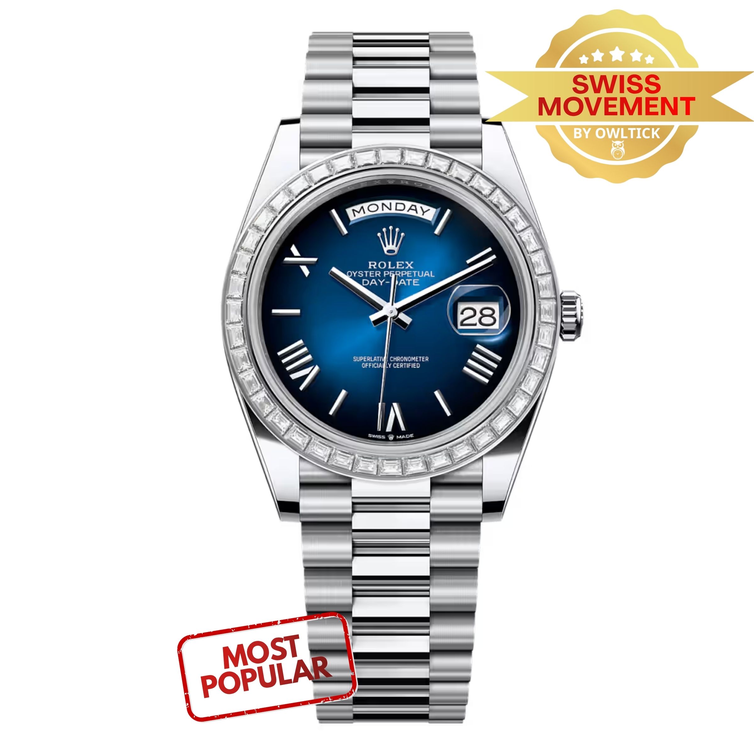 [Superclone] Rolex Day-Date 40mm Blue Ombré Dial President 228396TBR