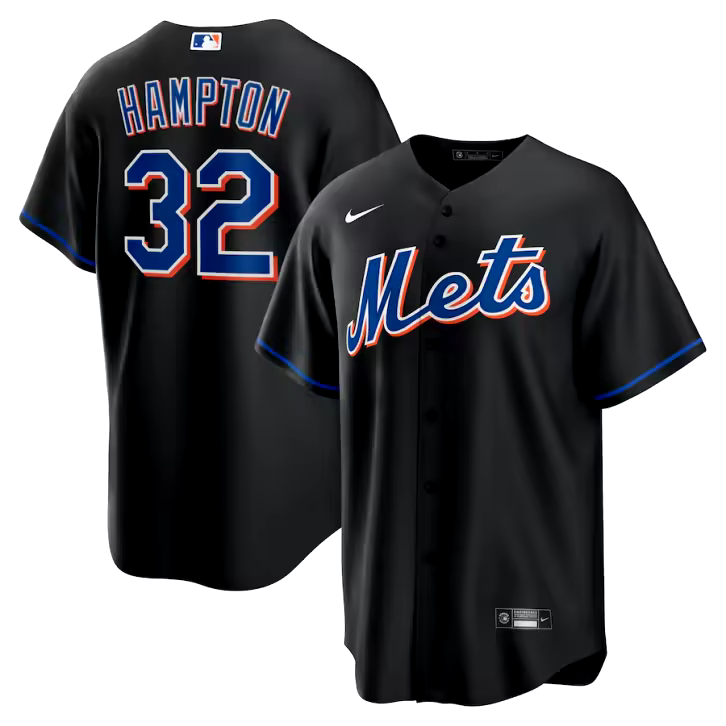 Mike Piazza New York Mets Mitchell&Ness Cooperstown Collection Mesh Batting Practice Button-Up Jersey Black