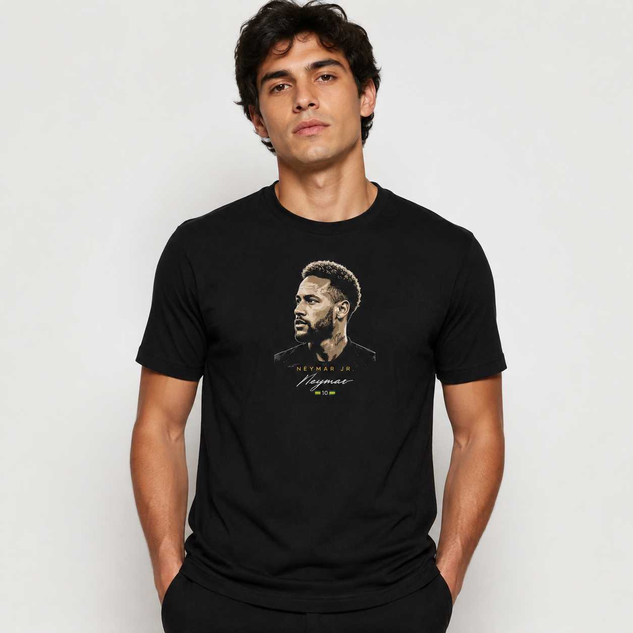 Brazilian Player Pure Cotton T-Shirt – Limited-Time Offer