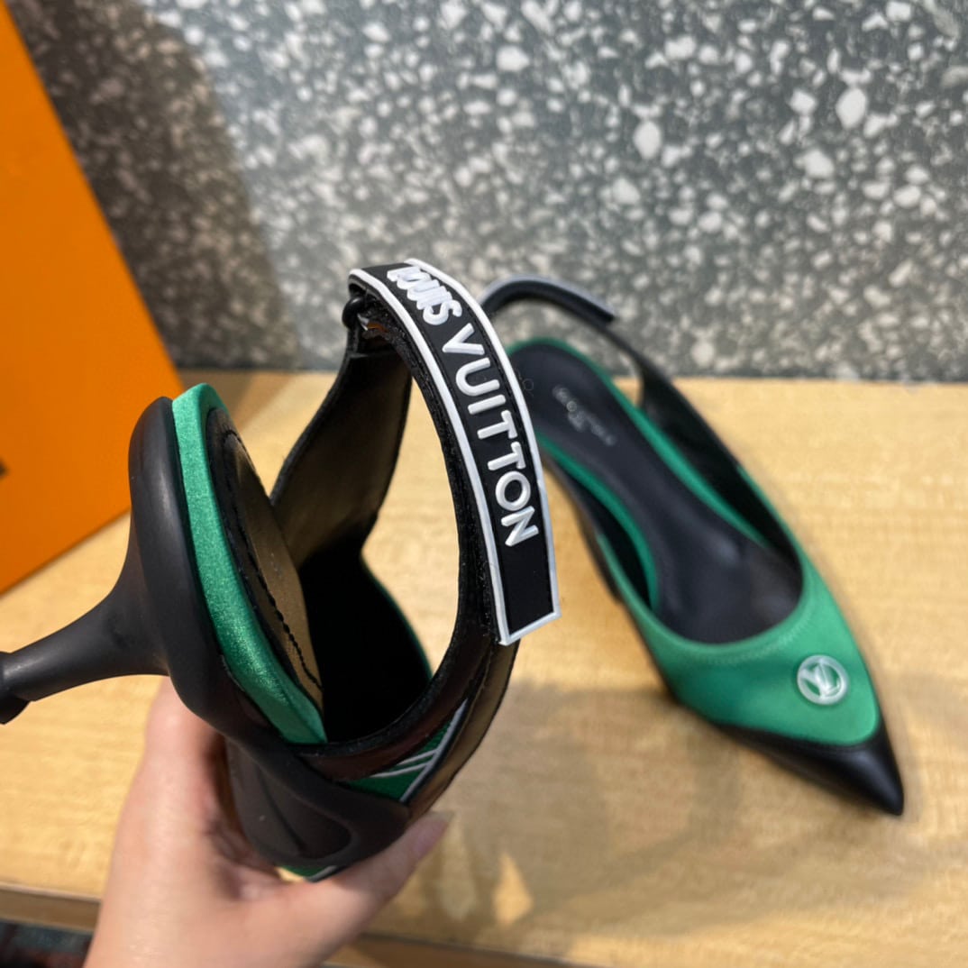 Louis Vuitton Archlight Slingback Pumps Green